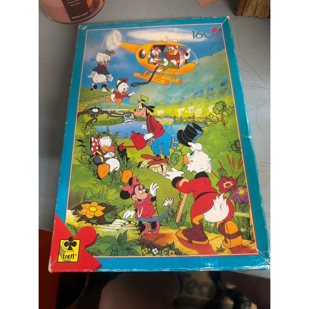 Vintage Disney Trefl Puzzle 160 Pieces Donald Duck Mickey Minnie Goofy Scrooge